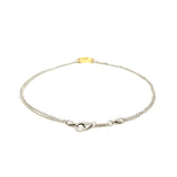 Single Open 14K gold Heart Anklet