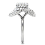 Cowboy Carter -TS015 Rhodium 925 Sterling Silver Ring with AAA Grade CZ